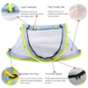 Foldable Baby Beach Tent, Light Weight Baby Travel Bed Tent UPF 50+ Sun Shelters for Infant with PopUp Mosquito Net & 2 Pegs