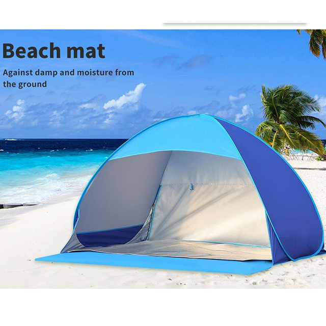 Pop Up Tent Beach Camping Tents 2-3 Person Hiking Portable Shelter