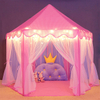 Pink Large Princess Castle Play Tent Playhouse with Star Lights Toys for Girls Kids Children Indoor Games 
