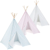 XP-TP063 wave stripe pattern kids teepee wigwam, childrens play tent for girls boys,100% Canvas with wooden pole,easy set up with carry bag
