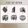 Brown Pet Portable Foldable Playpen Exercise Kennel Dogs Cats Indoor/Outdoor Removable Mesh Shade Cover
