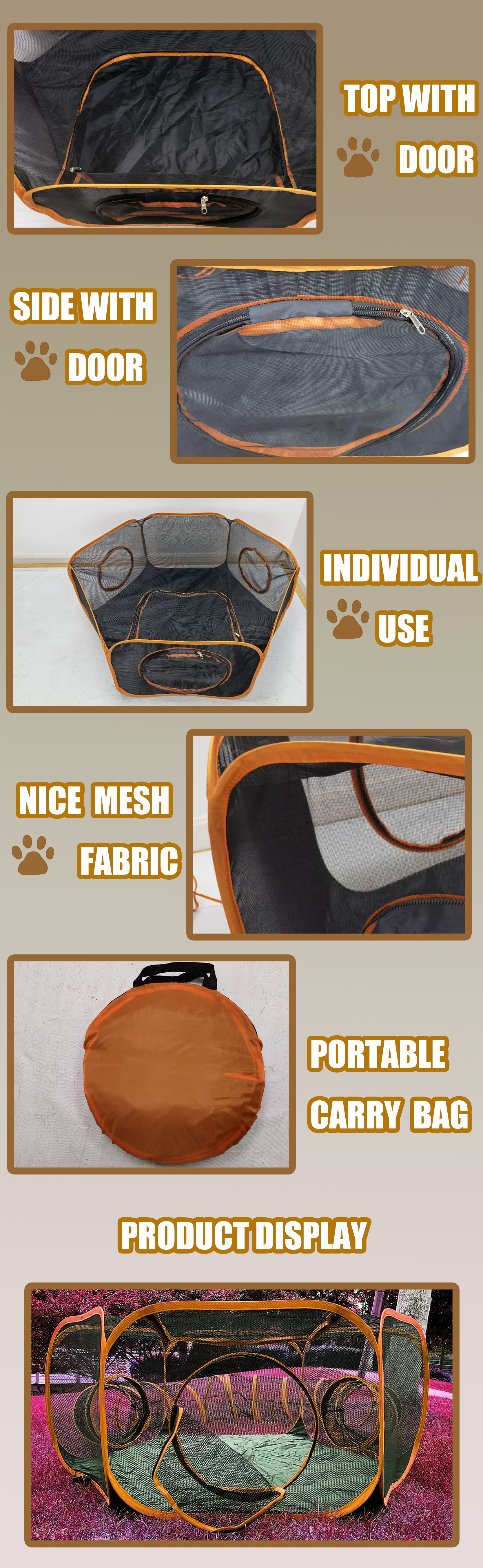 pet playpen with tunnel