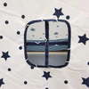 New design toy tent blue star print wooden poles indian kids teepee tent 