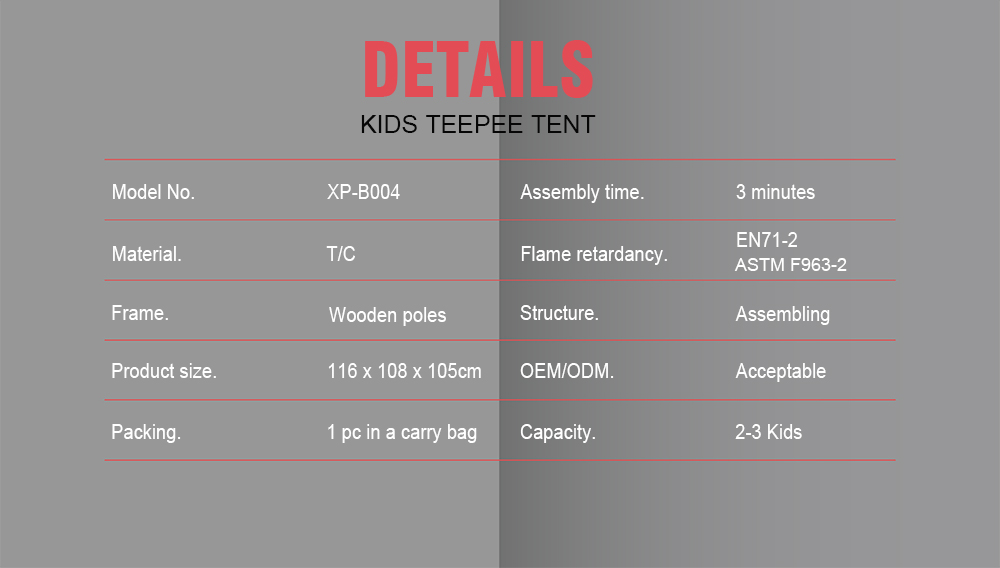 kids tipi manufacturer