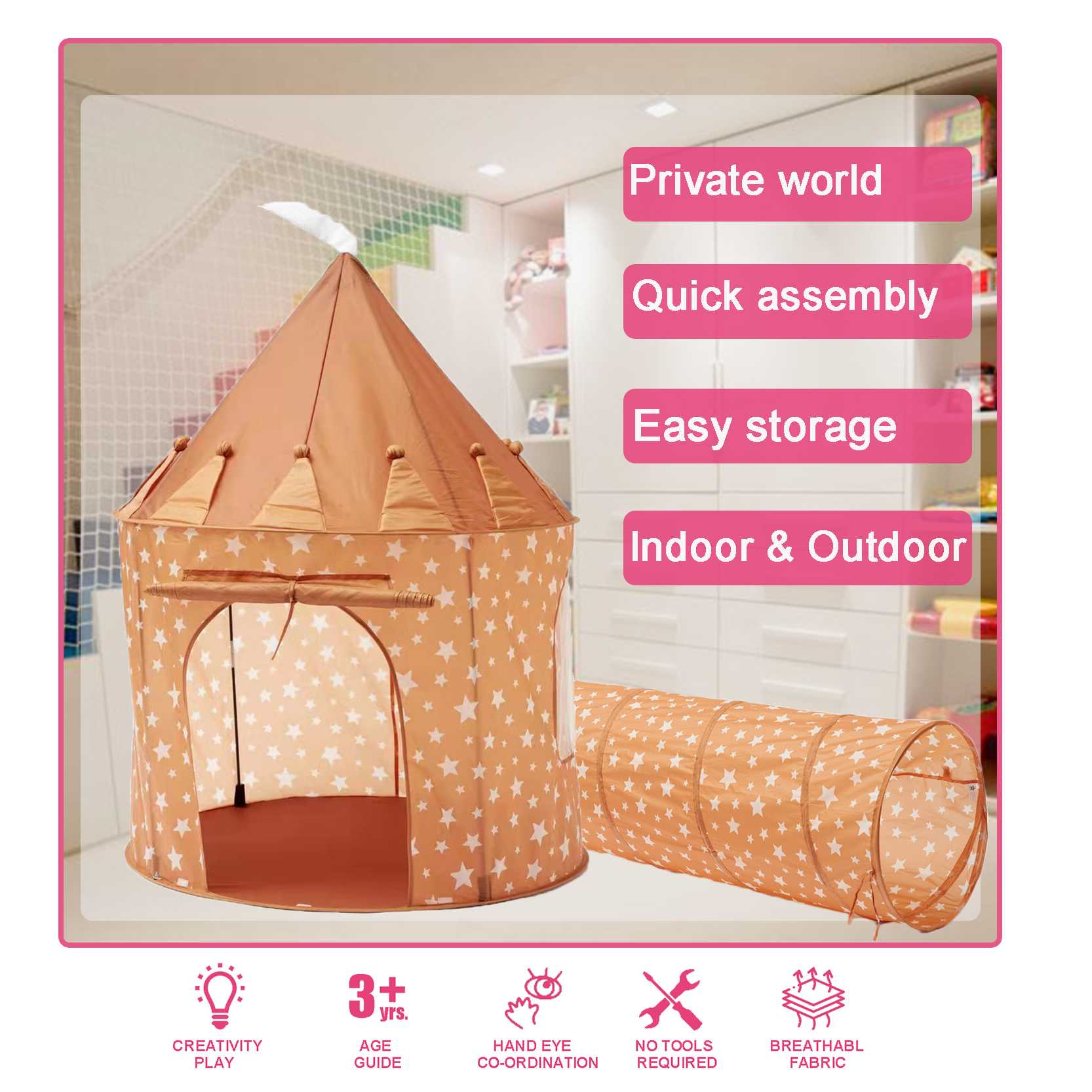 customized castle tent
