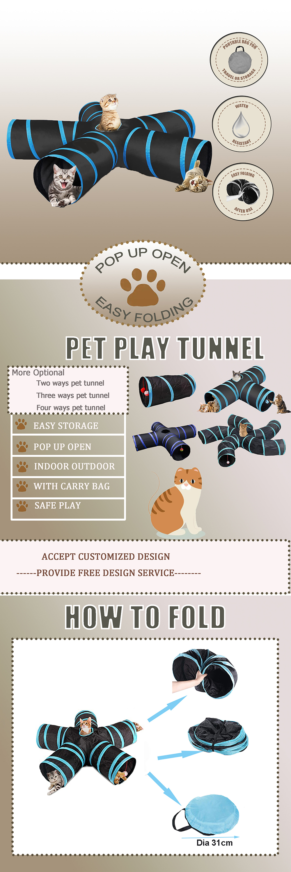 5 ways pet tunnel