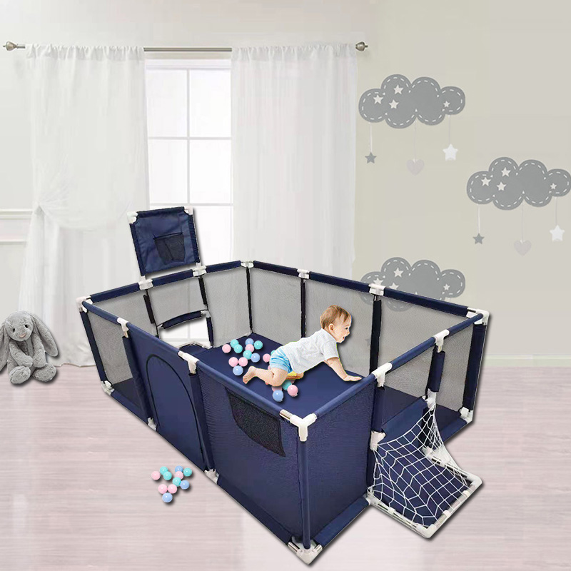 Blue rectangle playpen