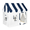 Black Stripe Canvas Cotton Cover Wooden Pole Kids Play House Tent