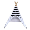 Linen Canvas Kids Teepee Tent Children Wigwam Indoor Outdoor Play House for Girls Boys Toddlers 