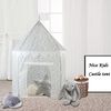 Gray Color With Cloudy Pattern Kids Castle Play Tent Easy Assemble Foldable Play House Use For Home Yard 